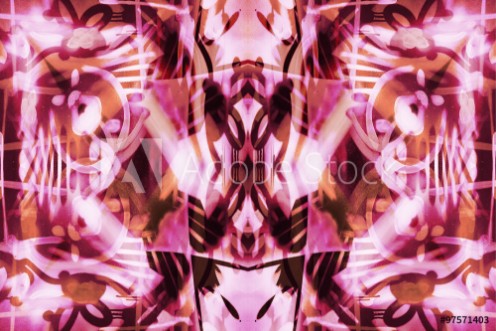 Picture of Pink graffiti pattern background
